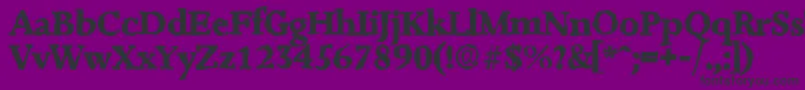 JessicarandomXboldRegular Font – Black Fonts on Purple Background