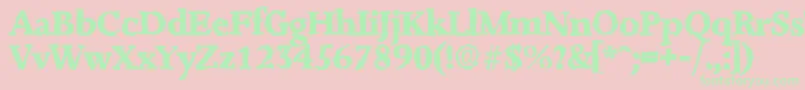 JessicarandomXboldRegular-Schriftart – Grüne Schriften auf rosa Hintergrund