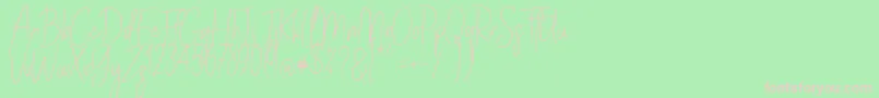 StayClassySldt Font – Pink Fonts on Green Background