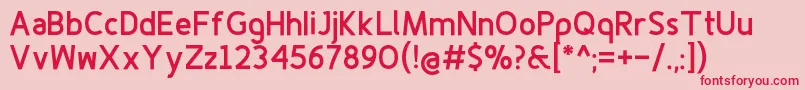 Finenessproblackフォントについての詳細 フォントFinenessproblack – ピンクの背景に赤い文字