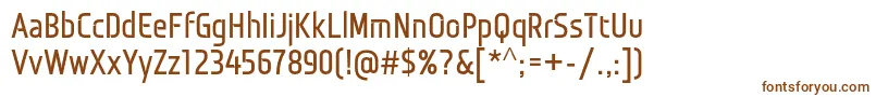 Шрифт MonitoricaBd – коричневые шрифты на белом фоне