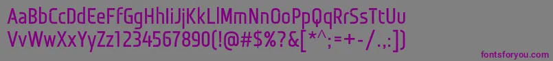 Шрифт MonitoricaBd – фиолетовые шрифты на сером фоне