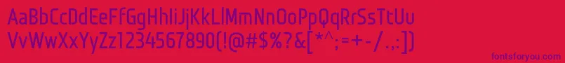 MonitoricaBd Font – Purple Fonts on Red Background