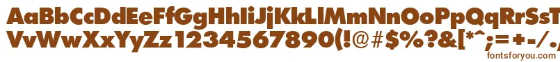 LimerickserialHeavyRegular Font – Brown Fonts on White Background