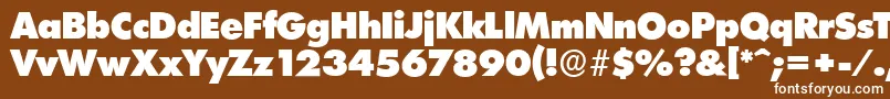 LimerickserialHeavyRegular Font – White Fonts on Brown Background