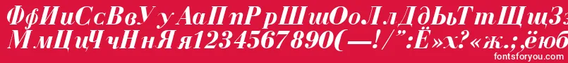 ColourbRegular Font – White Fonts on Red Background