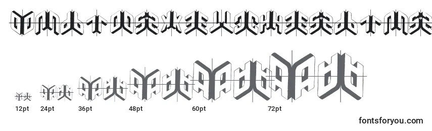 Размеры шрифта Duplosketchesplus