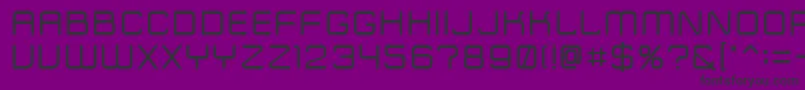 Fonte ZipTypeface – fontes pretas em um fundo violeta
