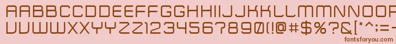 ZipTypeface Font – Brown Fonts on Pink Background