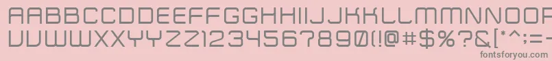 ZipTypeface Font – Gray Fonts on Pink Background