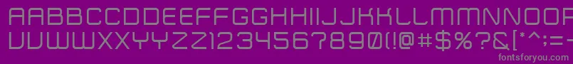 Шрифт ZipTypeface – серые шрифты на фиолетовом фоне
