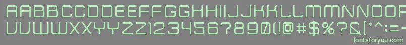 Police ZipTypeface – polices vertes sur fond gris