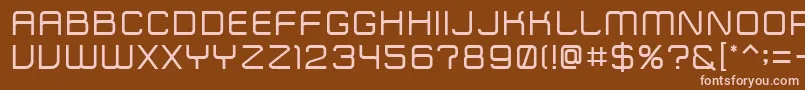 ZipTypeface Font – Pink Fonts on Brown Background