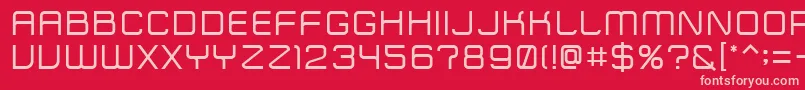 ZipTypeface Font – Pink Fonts on Red Background