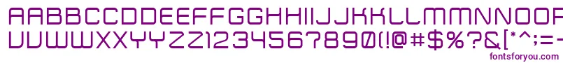 Police ZipTypeface – polices violettes sur fond blanc