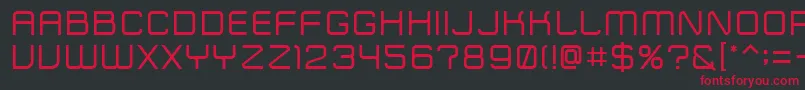 Lisätietoja ZipTypeface-fontista ZipTypeface-fontti – punaiset fontit mustalla taustalla