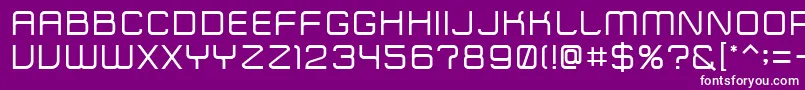 ZipTypeface Font – White Fonts on Purple Background