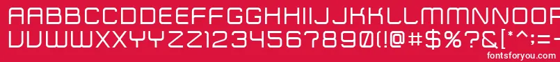 ZipTypeface Font – White Fonts on Red Background