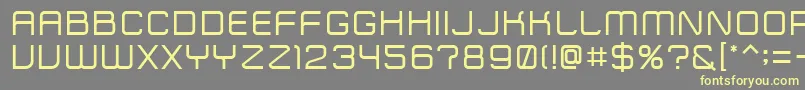 ZipTypeface Font – Yellow Fonts on Gray Background