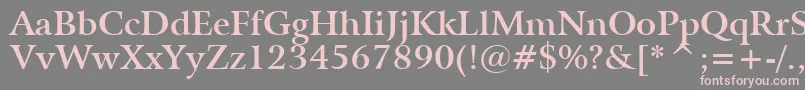 BitstreamArrusBoldBt Font – Pink Fonts on Gray Background