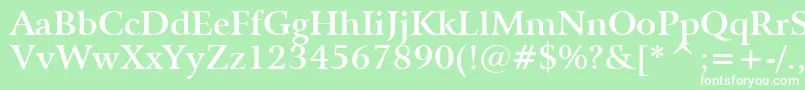 BitstreamArrusBoldBt Font – White Fonts on Green Background