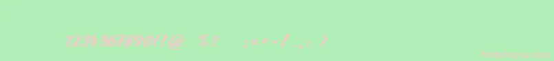 ArctikaScript Font – Pink Fonts on Green Background