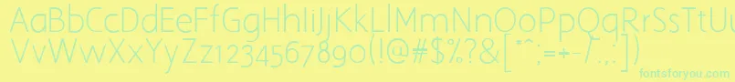 AaarghNormal Font – Green Fonts on Yellow Background