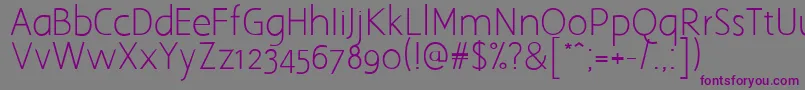 AaarghNormal Font – Purple Fonts on Gray Background