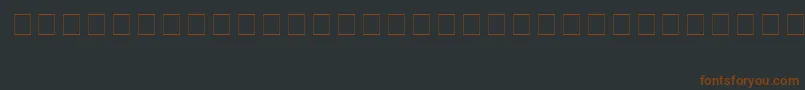 Шрифт XmasFontDingbats – коричневые шрифты на чёрном фоне