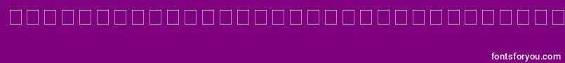 XmasFontDingbats Font – White Fonts on Purple Background