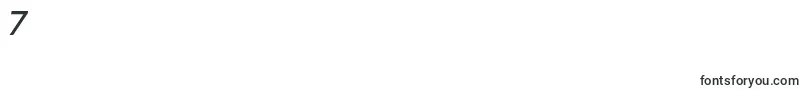 フォントElliotsansMediumitalic – フォント数字7