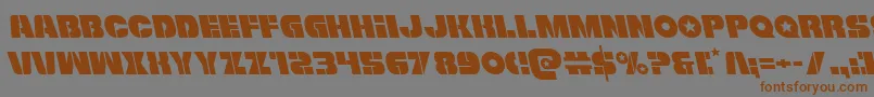 Freedomfighterleft Font – Brown Fonts on Gray Background