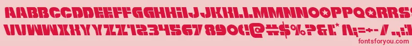Freedomfighterleft Font – Red Fonts on Pink Background