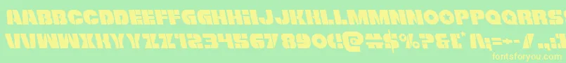 Freedomfighterleft Font – Yellow Fonts on Green Background