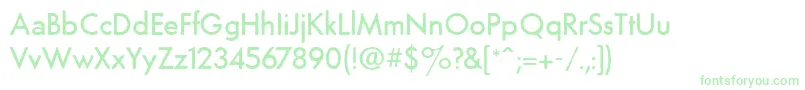TempoGrunge Font – Green Fonts on White Background
