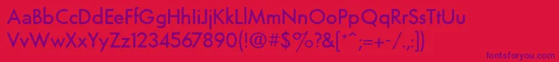 TempoGrunge Font – Purple Fonts on Red Background