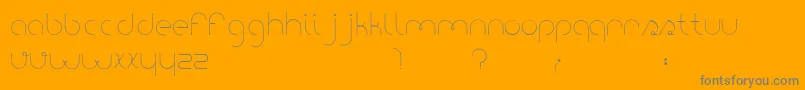 PortatilFont Font – Gray Fonts on Orange Background