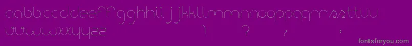 PortatilFont Font – Gray Fonts on Purple Background