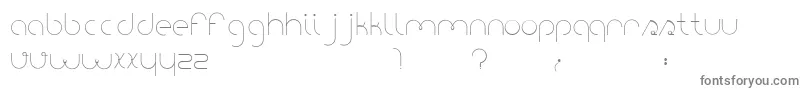PortatilFont-Schriftart – Graue Schriften auf weißem Hintergrund
