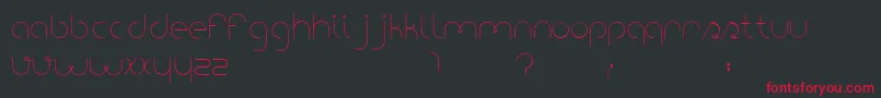 PortatilFont Font – Red Fonts on Black Background