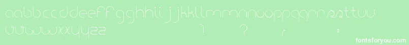 PortatilFont Font – White Fonts on Green Background