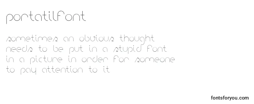 Review of the PortatilFont Font