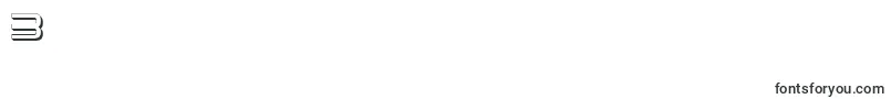 TeleMarinesShadow Font – Fonts for Digit 3