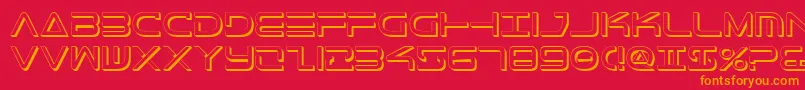 More about TeleMarinesShadow Font TeleMarinesShadow Font – Orange Fonts on Red Background