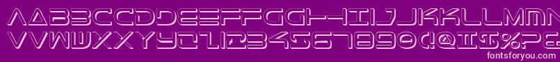 TeleMarinesShadow Font – Pink Fonts on Purple Background