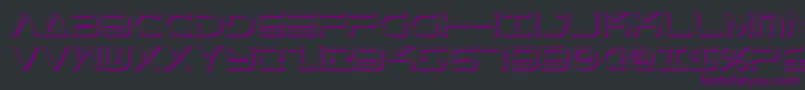 TeleMarinesShadow Font – Purple Fonts on Black Background