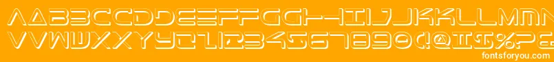 More about TeleMarinesShadow Font TeleMarinesShadow Font – White Fonts on Orange Background