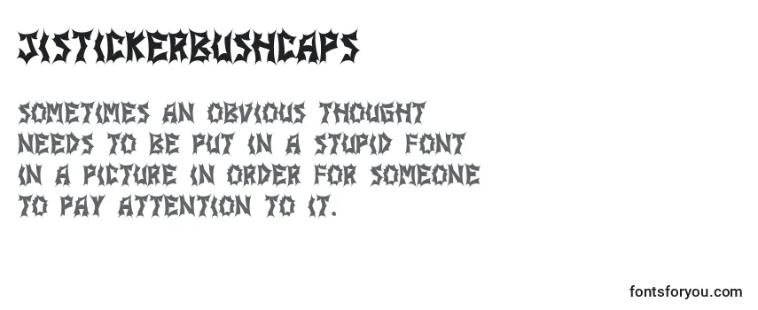 JiStickerbushCaps Font