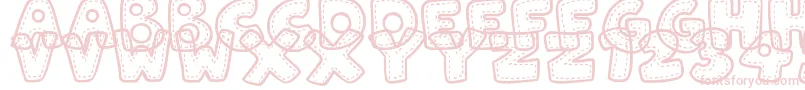 PatchworkStitchlings Font – Pink Fonts on White Background