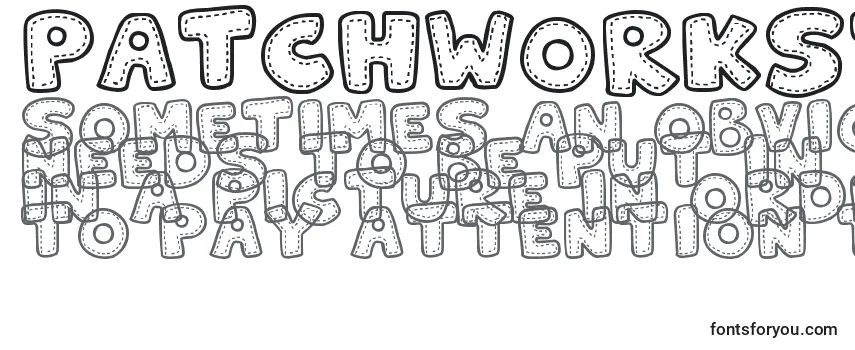 PatchworkStitchlings Font